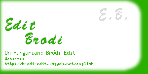 edit brodi business card