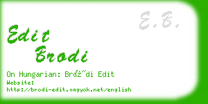 edit brodi business card